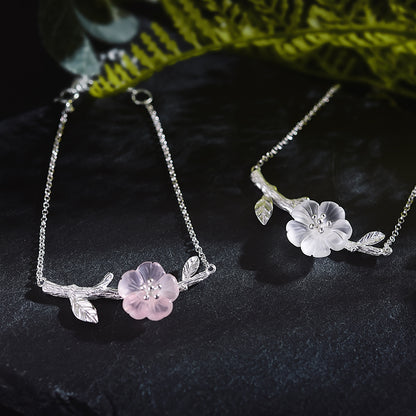 Pulsera Flor de Cristal con piedra de cristal