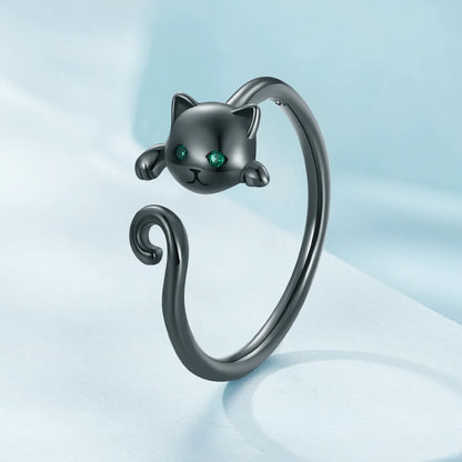 Anillo Con Diseño Gato