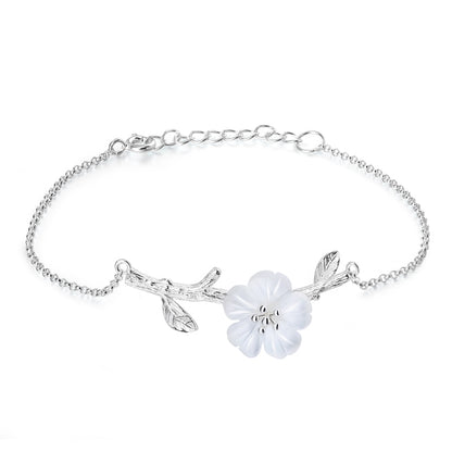 Pulsera Flor de Cristal con piedra de cristal