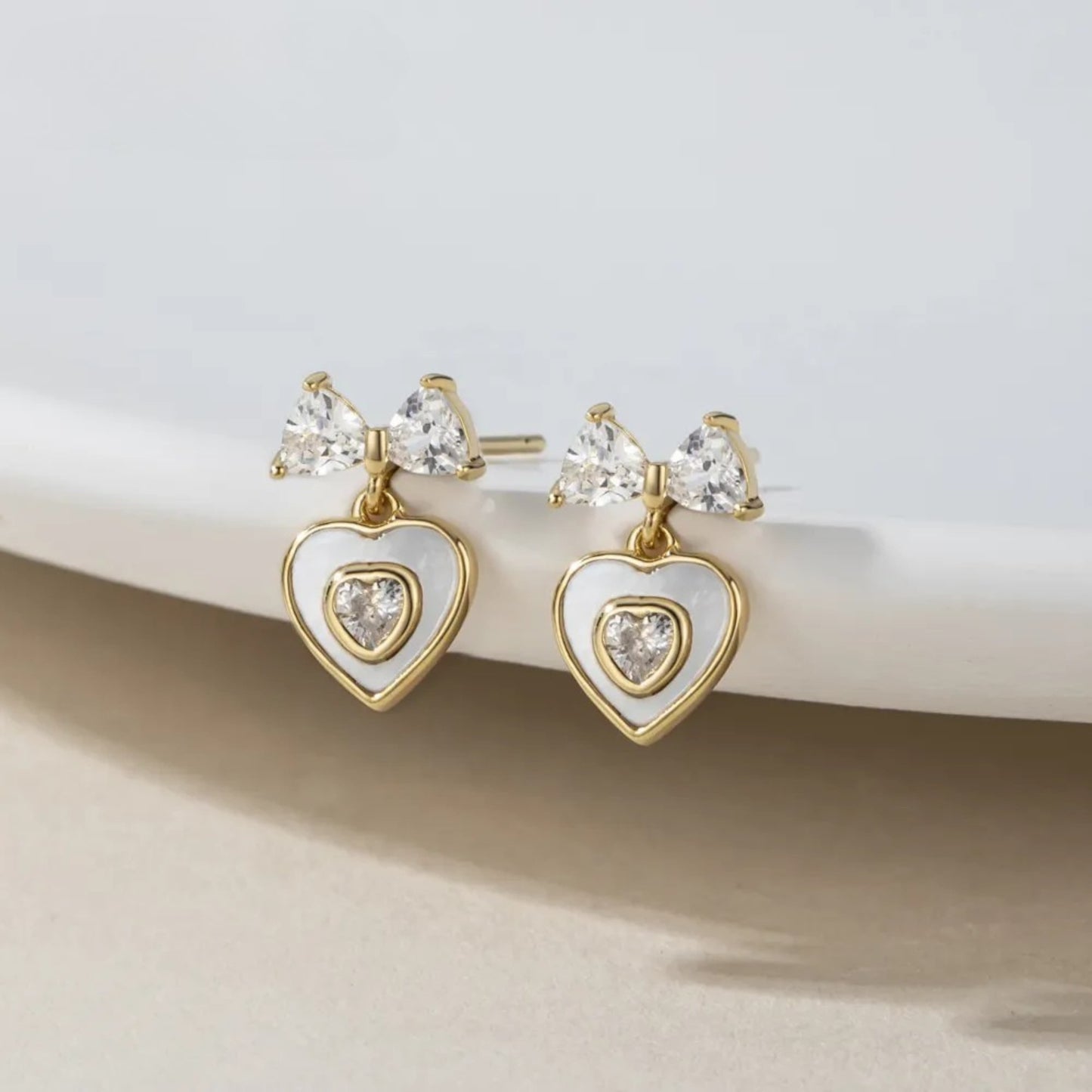 Pendientes Corazones de Cristal