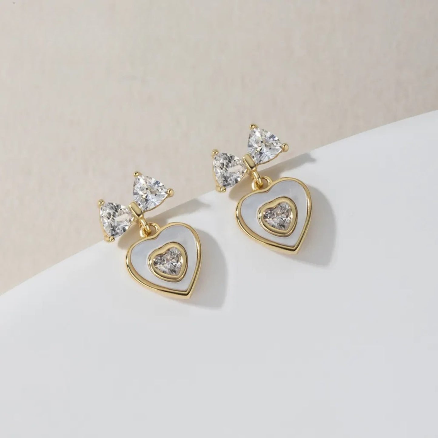 Pendientes Corazones de Cristal