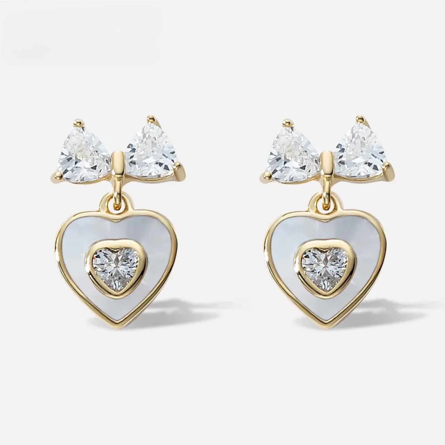 Pendientes Corazones de Cristal