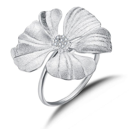 Anillo flor de peonía