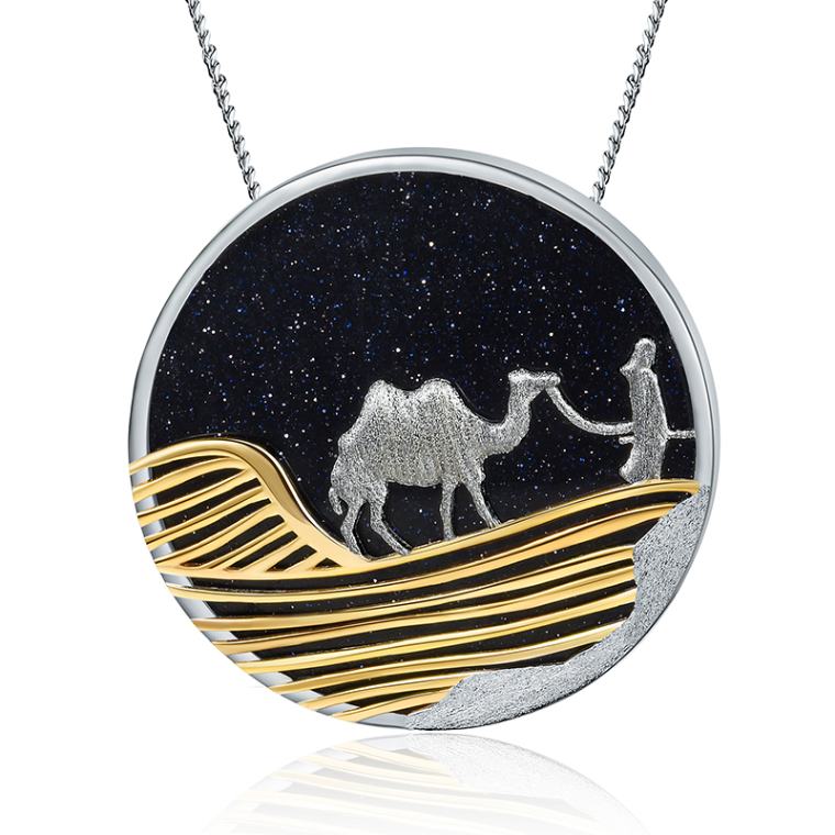 Collana Night In The Desert con arenaria dorata