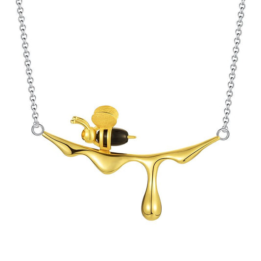 Honey and Bee Necklace