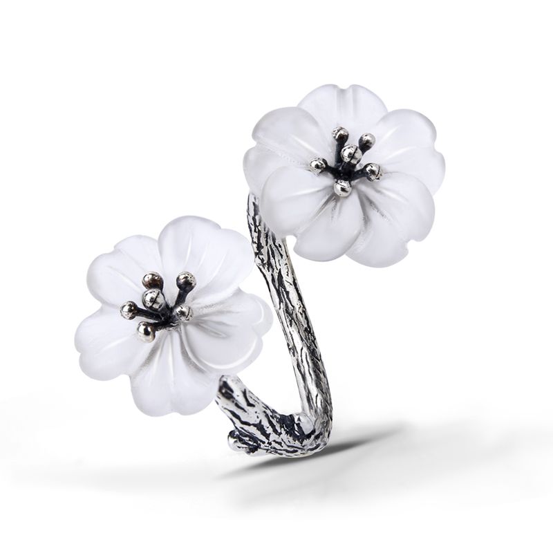 Crystal Flower Ring