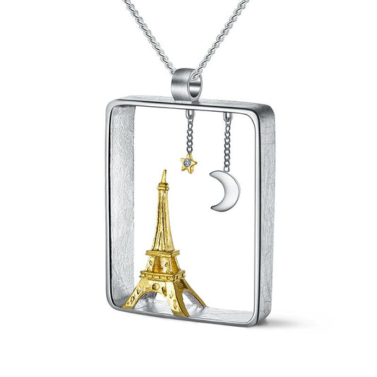 Collana Paris Nights in argento sterling e oro 18 carati da donna