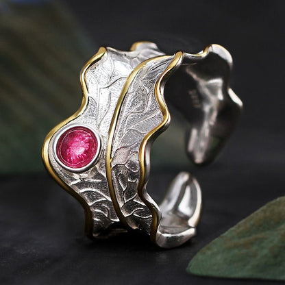 Anillo novedosos de flores de peonía