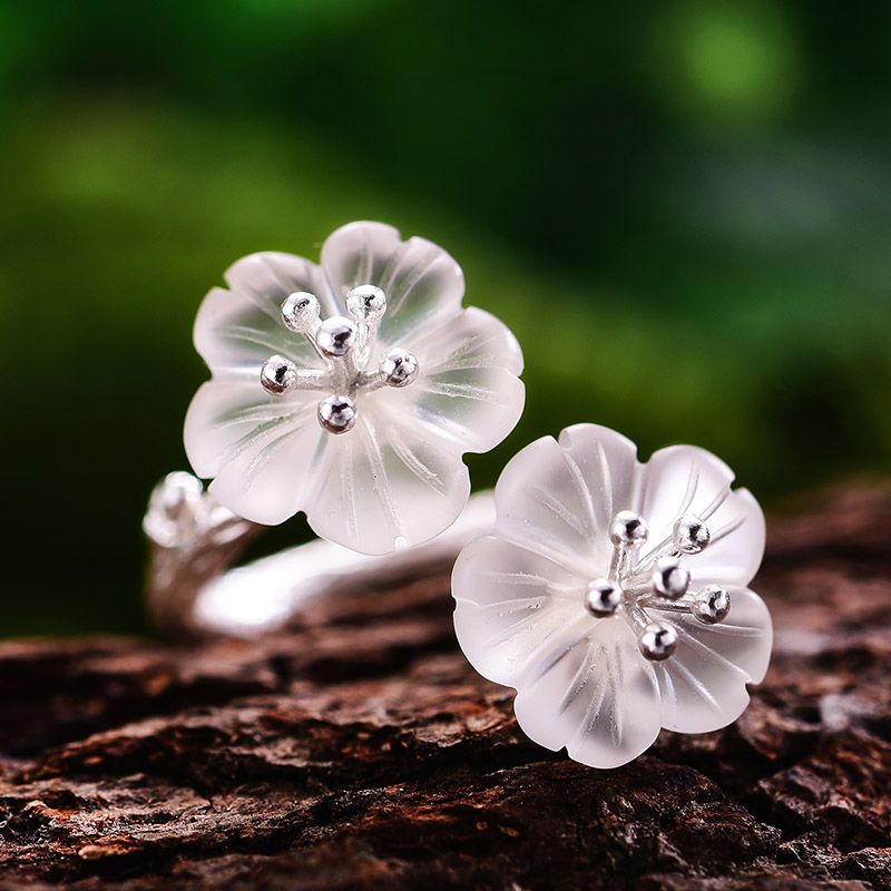 Crystal Flower Ring