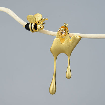 Pendientes Miel Y Abeja