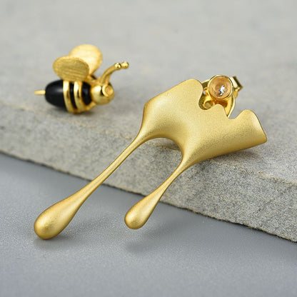 Pendientes Miel Y Abeja