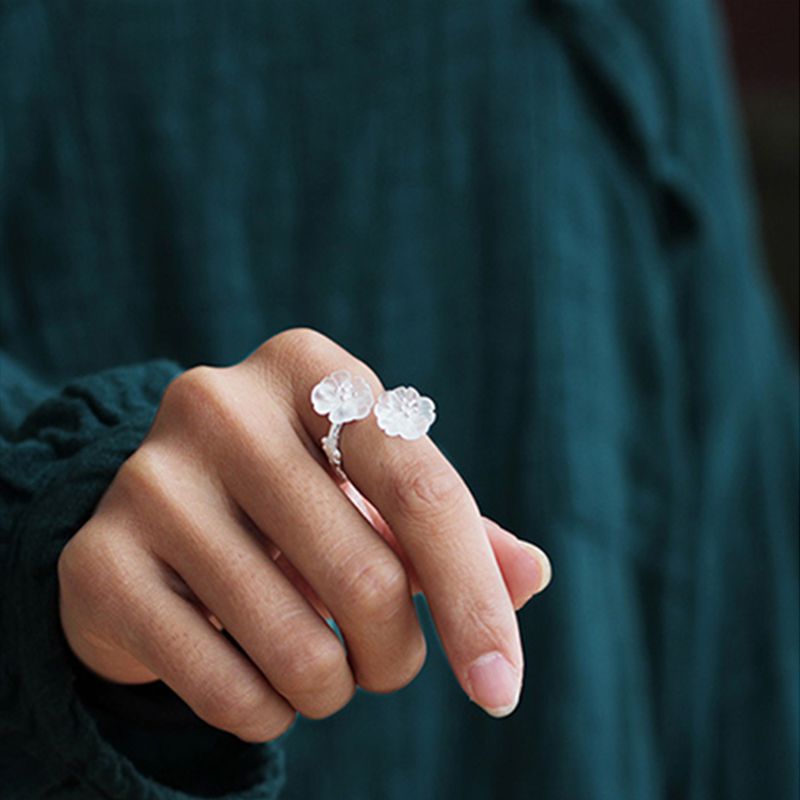 Crystal Flower Ring