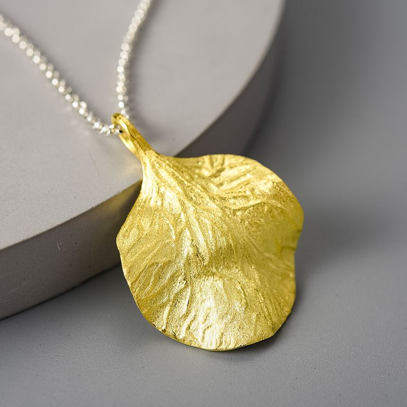 Vintage Leaf Necklace