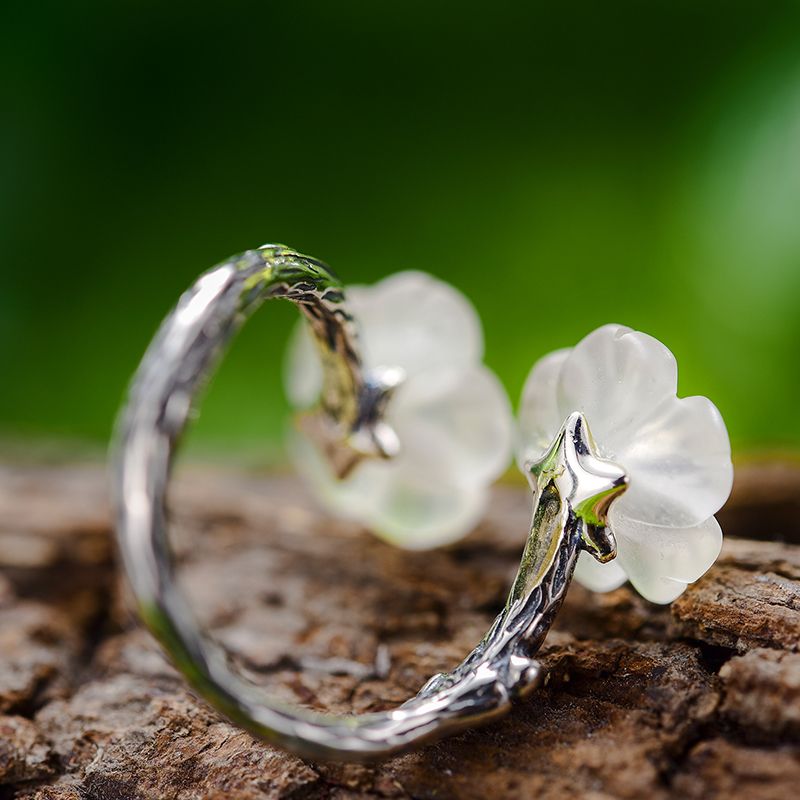 Crystal Flower Ring