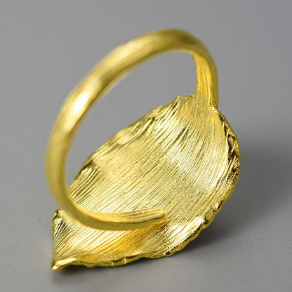 Anillo la hoja de plata