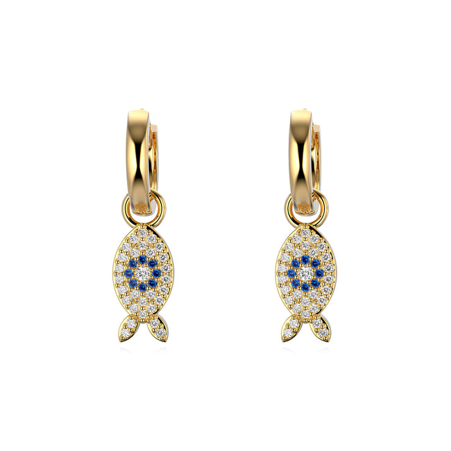 Pendientes Pez Brillante