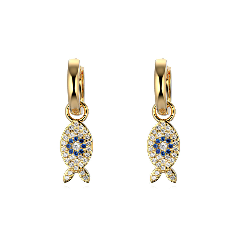 Pendientes Pez Brillante