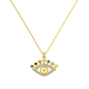 Collar de ojo multicolores