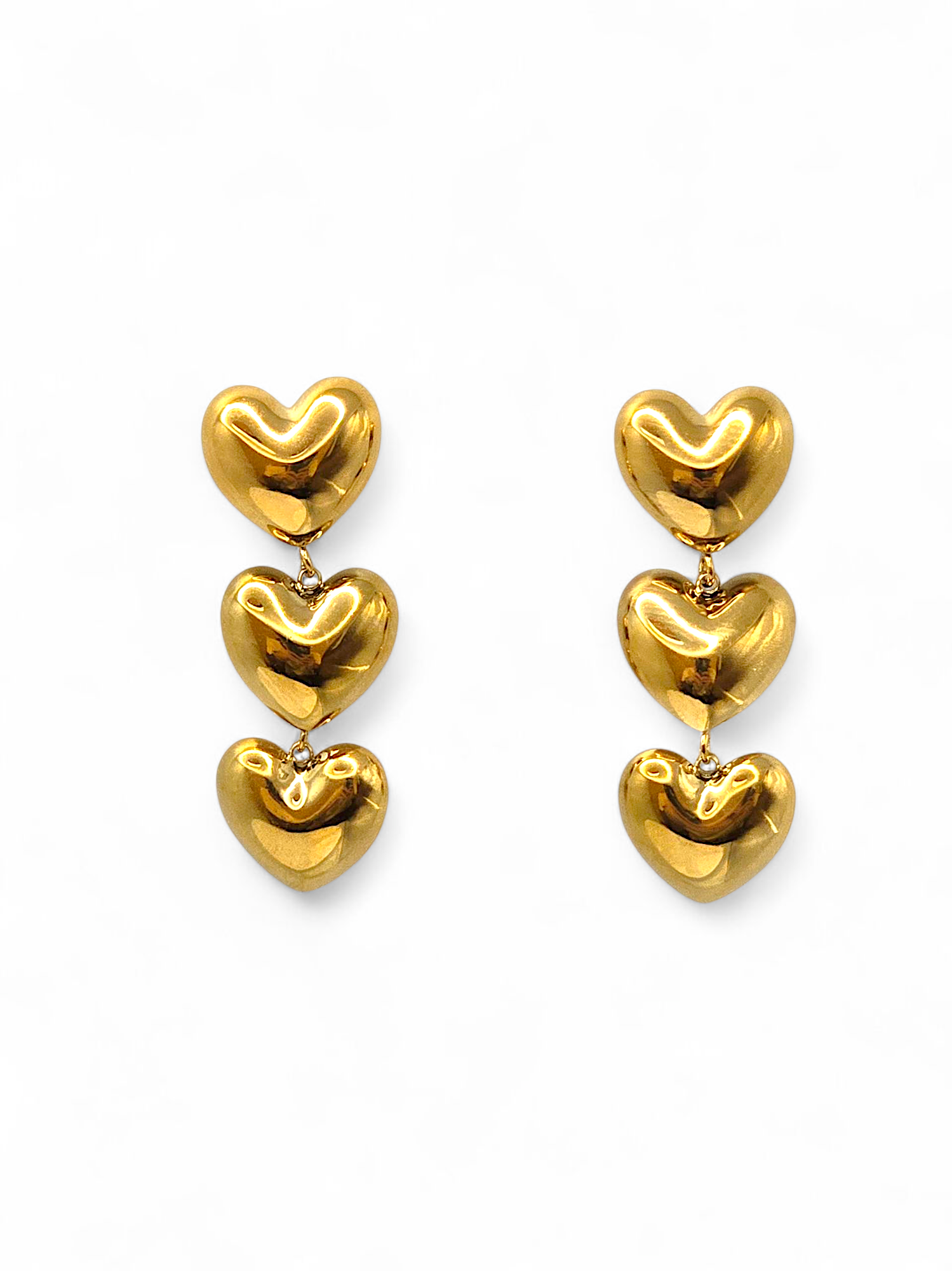 Pendientes Doble Elegancia de Corazón