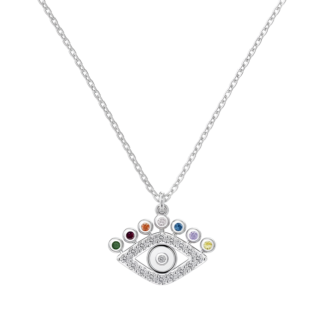 Collar de ojo multicolores
