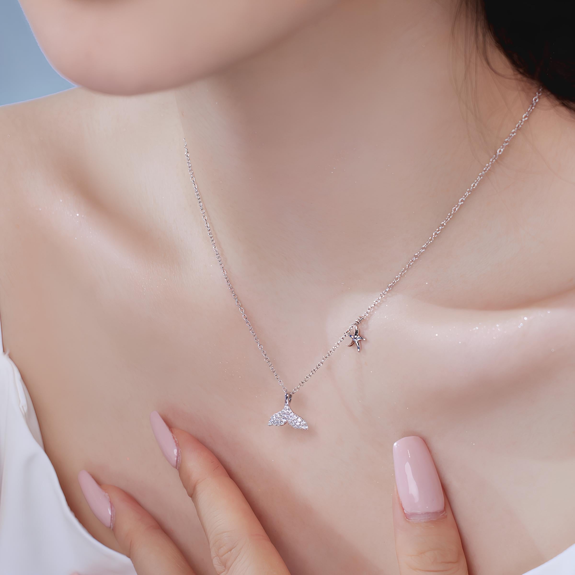 Collar Con Diseño De Aleta De Pez